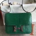 Hermes Constance 24 Handmade Bag In Green Niloticus Crocodile JM15hI90