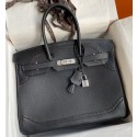 Hermes Ghillies Birkin 35cm Limited-edition Bag In Black Calfskin JM2055Nr89