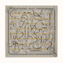 Hermes Grey/Yellow Panoplie Equestre Eyeliner Shawl 140 JM1418nF79