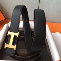 Hermes H Belt Buckle & Black Epsom 32 MM Strap JM1774CD19