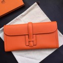 Hermes Jige Elan 29 Clutch Bag In Orange Epsom Calfskin JM256XB19