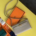 Hermes Kelly Classique To Go Wallet In Tourterelle Epsom Calfskin JM1619hs91