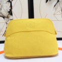 Hermes Medium Bolide Travel Case In Yellow Cotton JM1104Hv51