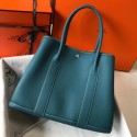 Hot Hermes Garden Party 36 Bag In Blue Jean Clemence Leather JM706GO58