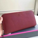 Imitation Hermes Ruby Clemence Azap Zipped Wallet JM1496uj55