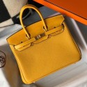 Imitation Hermes Touch Birkin 25cm Limited Edition Yellow Bag JM1932Qt35