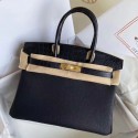 Knockoff AAAAA Hermes Touch Birkin 30 Bag In Black Matte Niloticus Crocodile Skin JM983IC64