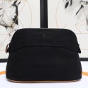 Knockoff Hermes Medium Bolide Travel Case In Black Cotton JM399mD64