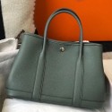 Replica Designer Hermes Garden Party 36 Bag In Vert Amande Clemence Leather JM884Le42