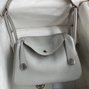 Replica Fashion Hermes Lindy 26 Handmade Bag In Blue Glacier Clemence Leather JM783Vw59