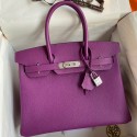 Replica Hermes Birkin 30 Retourne Handmade Bag In Anemone Epsom Calfskin JM1621iH93