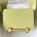 Replica Hermes Geta Handmade Bag In Jaune Bourgeon Chevre Mysore Leather JM795sD46