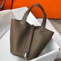 Replica Hermes Picotin Lock 18 Bag In Trench Clemence Leather JM412PU57