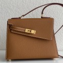 Top Hermes Kelly En Desordre 20 Handmade Bag In Gold Epsom Calfskin JM99He97