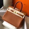 Top Hermes Touch Birkin 30cm Limited Edition Gold Bag JM1133hk64