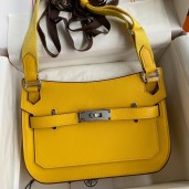 AAAAA Hermes Jypsiere Mini Handmade Bag In Jaune Ambre Swift Calfskin JM1053ea89