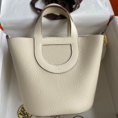 Best Hermes In The Loop 18 Handmade Bag in Craie Clemence Leather JM318YF21