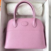 Fashion Hermes Bolide 1923 27 Handmade Bag In Mauve Sylvestre Epsom Calfskin JM1706UE80