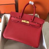 Hermes Birkin 30 Handmade Bag In Red Epsom Leather JM617qx37