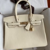 Hermes Birkin 30 Retourne Handmade Bag In Nata Swift Leather JM398QX19