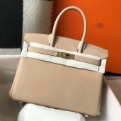Hermes Birkin 30cm Bag In Trench Clemence Leather GHW JM1282sf78
