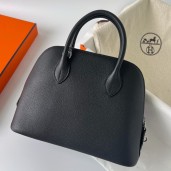 Hermes Bolide 1923 25 Handmade Bag In Black Evercolor Calfskin JM1915eo14