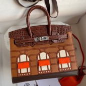 Hermes Brown Sac Faubourg Birkin 20 Sellier Limited Edition Bag JM1450SP97