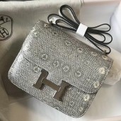 Hermes Constance 18 Handmade Bag In Ombre Embossed Natural Lizard JM938SV68