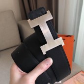 Hermes Constance 2 Belt Buckle & Black/Green Epsom 42MM Strap JM68Yn66