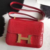 Hermes Constance 24 Handmade Bag In Braise Niloticus Crocodile JM1516Pf97
