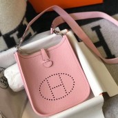 Hermes Evelyne III TPM Bag In Pink Clemence Leather JM257WE81