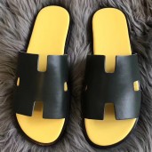 Hermes Izmir Sandals In Dark Green Swift Leather JM98Up15