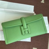 Hermes Jige Elan 29 Clutch Bag In Vert Criquet Epsom Leather JM712tZ32