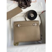 Hermes Kelly Danse II Bag In Gris Tourterelle Evercolor Calfskin JM369Wj24