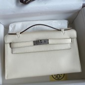 Hermes Kelly Pochette Handmade Bag In Nata Swift Calfskin JM175NR41
