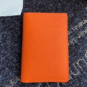 Hermes MC Euclide Card Holder In Orange Epsom Leather JM510Xy49