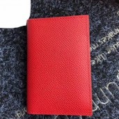Hermes MC Euclide Card Holder In Red Epsom Leather JM307hu72