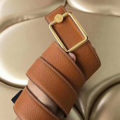 Hermes Oscar Buckle 40 MM Belt Brown Reversible Leather JM1534SV68