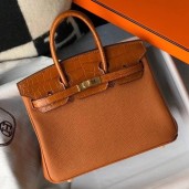 Hermes Touch Birkin 25cm Limited Edition Gold Bag JM119lx53