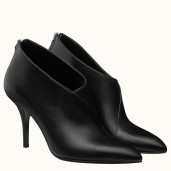 Hermes Virginia Ankle Boot In Black Leather JM1292QX19