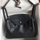 High Quality Hermes Touch Lindy 30 Handmade Bag In Black Swift Calfskin JM1238tU17