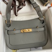 Knockoff Hermes Jypsiere Mini Handmade Bag In Gris Meyer Swift Calfskin JM67YI96