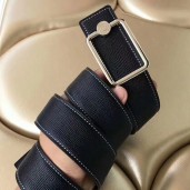 Knockoff Hermes Oscar Buckle 40 MM Belt Black Reversible Leather JM1031TL77