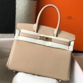 New Hermes Birkin 35cm Bag In Trench Clemence Leather GHW JM486Az83