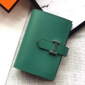 Replica 1:1 Hermes Bearn Mini Wallet In Vert Vertigo Epsom Leather JM1592tX63