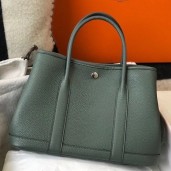 Replica Designer Hermes Garden Party 36 Bag In Vert Amande Clemence Leather JM884Le42