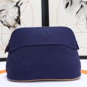 Replica Fashion Hermes Medium Bolide Travel Case In Blue Electric Cotton JM1081Vw59