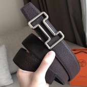 Replica Hermes Tonight 38MM Reversible Belt In Cafe Clemence Leather JM131iH93