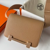 Replica High Quality Hermes Geta Handmade Bag In Chai Chevre Mysore Leather JM595Mc61