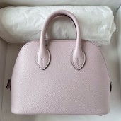 Top Replica Hermes Bolide 1923 Mini Handmade Bag In Mauve Pale Chevre Mysore Leather JM779vQ25